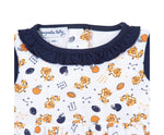 Load image into Gallery viewer, Tiger Pride Print Navy &amp; Orange Bubble
