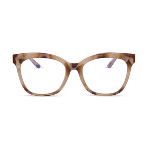 Willa - Cream Tortoise Blue Light Diff Readers + 3.0 Power