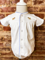 Load image into Gallery viewer, Little English Pinpoint Layette Knit Set
