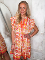Load image into Gallery viewer, By Chance Pink Printed Mini Dress
