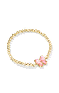 Kendra Scott Haley Bow Stretch Gold Blush Bracelet