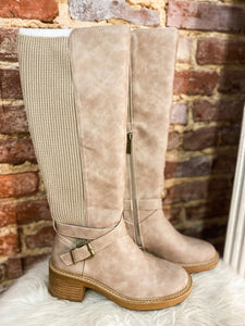 High There Taupe Corkys Tall Boot