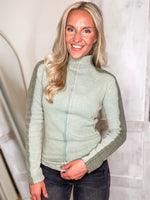 Load image into Gallery viewer, By Your Side Sage Washed L/S Thermal Top

