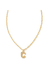 Load image into Gallery viewer, Crystal Letter C Pendent Gold Necklace
