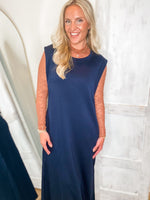 Load image into Gallery viewer, Found You Navy Luxe Butter Pullover Maxi Dress
