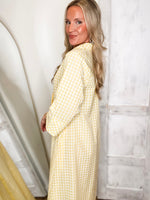 Load image into Gallery viewer, Sweet Sound Lemon Gingham Maxi Dress
