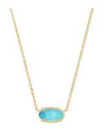 Load image into Gallery viewer, Elisa Turquoise Pendant Gold Necklace
