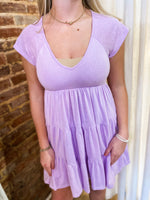 Load image into Gallery viewer, Sweet Thing Basic Lavender Dress
