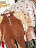 Load image into Gallery viewer, Angel Dear Football Raglan Sweatshirt &amp; Jogger Set
