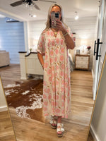 Load image into Gallery viewer, Finding Out Ivory Floral Maxi Dress
