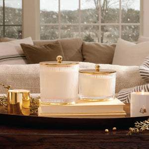 Fraiser Fir Gilded Frosted Wood Grain Candle