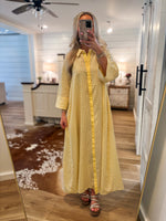 Load image into Gallery viewer, Sweet Sound Lemon Gingham Maxi Dress
