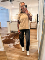 Load image into Gallery viewer, Instant High Rise Black Barrel Vervet Denim
