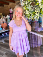 Load image into Gallery viewer, Sweet Thing Basic Lavender Dress
