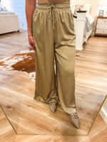 Load image into Gallery viewer, Shining Bright Gold Blouse &amp; Palazzo Pant Set
