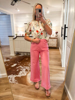 Load image into Gallery viewer, Lighter Days Cream Multi Floral Blouse
