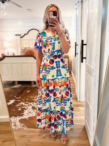 Better For It Multi Printed Maxi Dress
