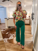 Load image into Gallery viewer, Sent Here Yellow/Red Floral Blouse
