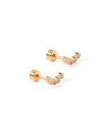 Load image into Gallery viewer, Abigail Sparkle Srewback Stud Earrings
