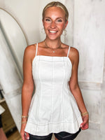 Load image into Gallery viewer, Look My Way Off White Cami
