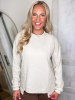 Load image into Gallery viewer, Going Far Ivory Knit Pullover
