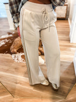 Load image into Gallery viewer, Staying In Ecru Luxe Lounge Pant
