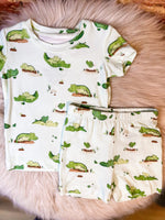 Load image into Gallery viewer, Angel Dear Alligator Short Lounge Wear Set
