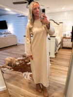 Load image into Gallery viewer, Same Story Sand Maxi Sweater Dress
