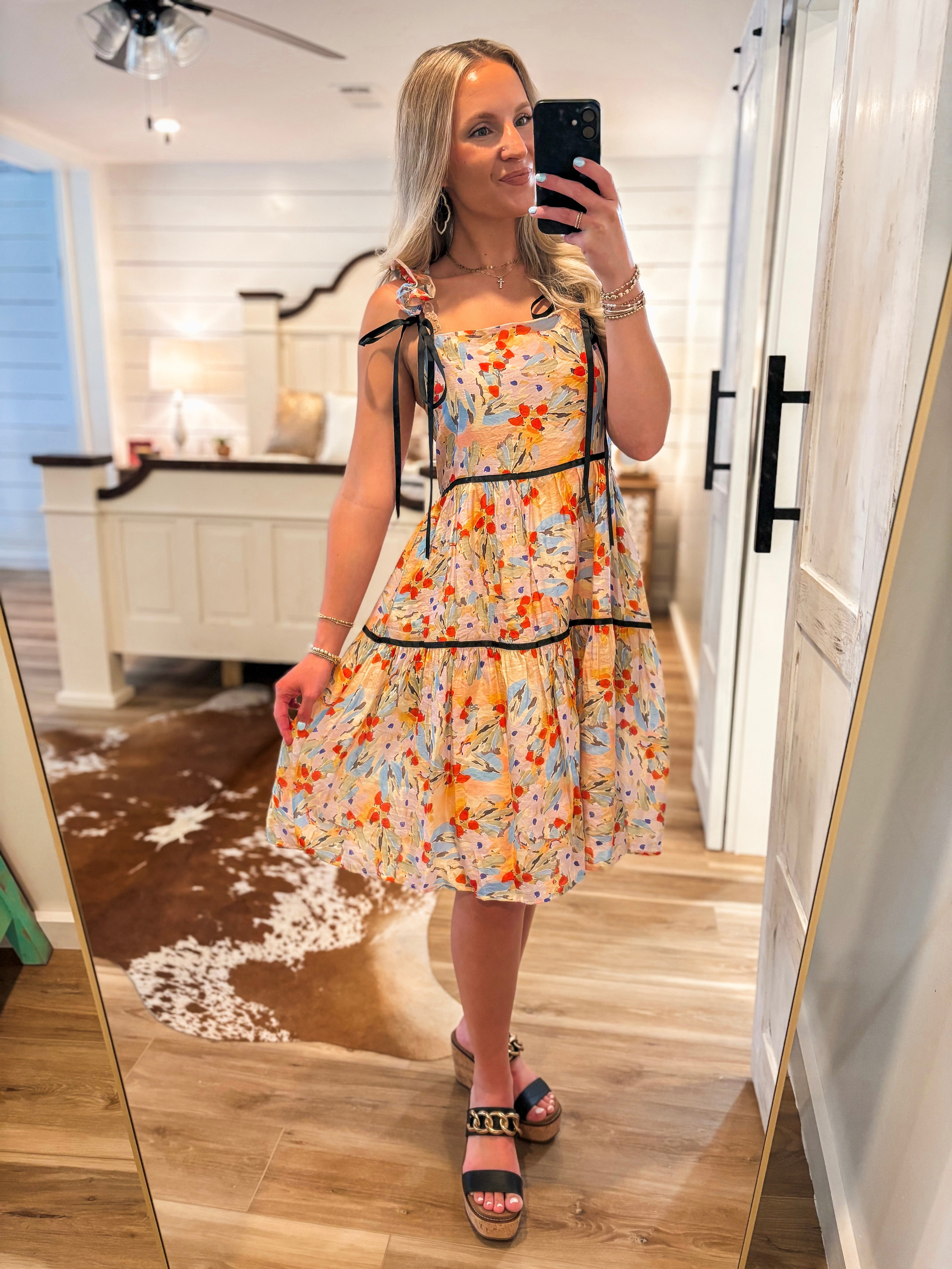 In The Wait Multi Floral Dress