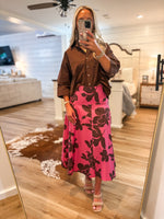 Load image into Gallery viewer, Making Time Brown Button Down Blouse
