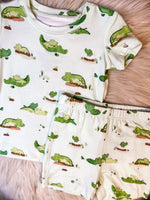 Load image into Gallery viewer, Angel Dear Alligator Short Lounge Wear Set
