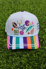 Load image into Gallery viewer, Game Day Doodles Football Hat

