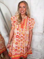 Load image into Gallery viewer, By Chance Pink Printed Mini Dress
