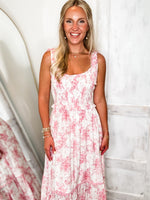 Load image into Gallery viewer, Perfect Potential Mauve Floral Midi Dress
