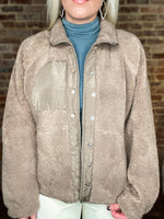 Load image into Gallery viewer, All About You Mocha Button Down Jacket
