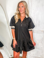 Load image into Gallery viewer, What’s Next Black Contrast Mini Dress
