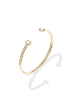 Load image into Gallery viewer, Mini Elton Bright White Opal Cuff Bracelet
