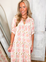 Load image into Gallery viewer, Finding Out Ivory Floral Maxi Dress
