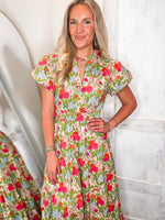 Load image into Gallery viewer, Springing Forward Pastel Floral Maxi Dress
