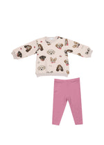 Load image into Gallery viewer, Angel Dear Pretty Puppy Faces Puffy Oversized Sweatshirt &amp; Leggings
