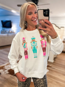 Sarah Three Nutcrackers Sweatshirt - Mary Square