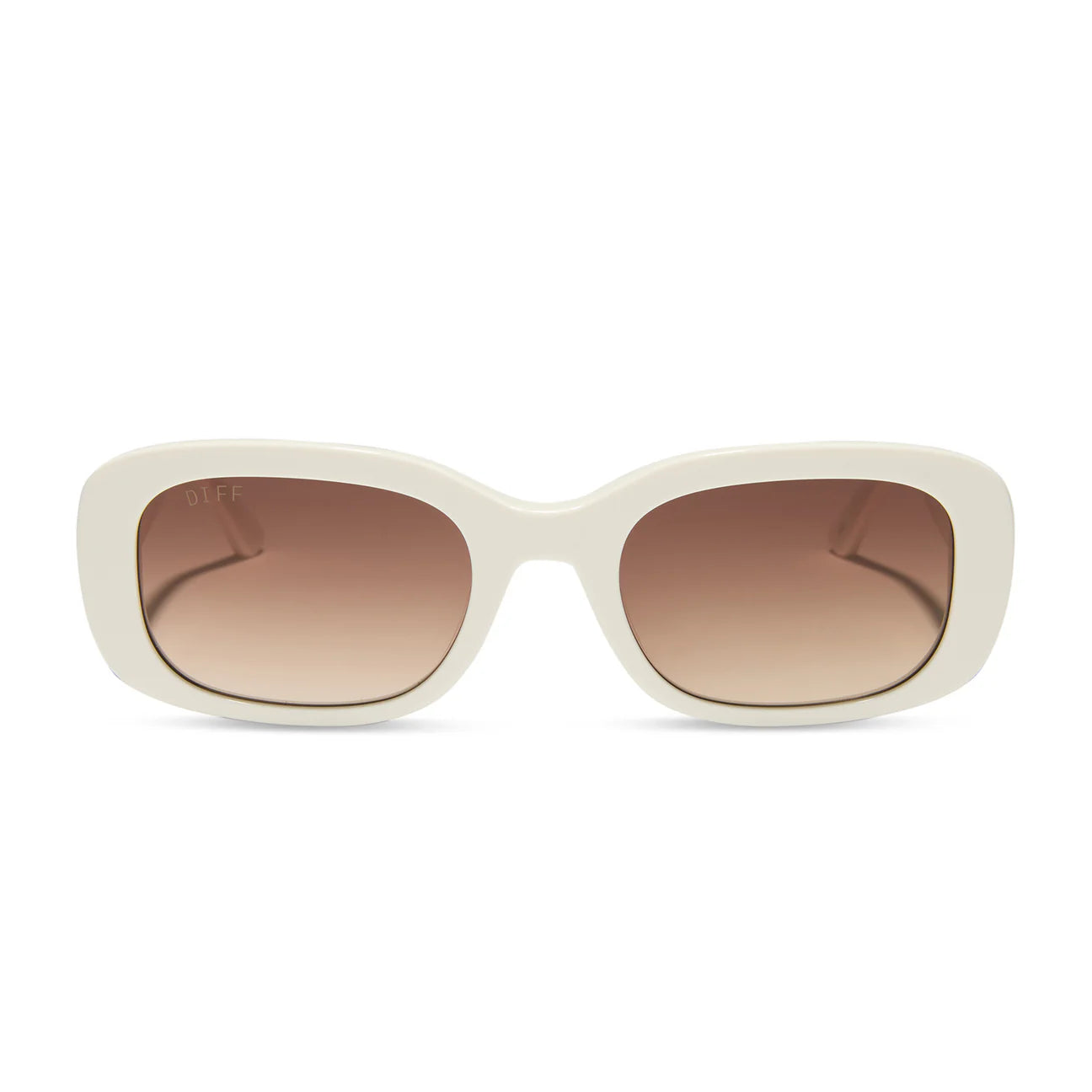 Italy - White Ivory Rich Brown Gradient Diff Sunglasses - The White Lotus
