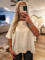 Load image into Gallery viewer, Making Time Ivory S/S Blouse
