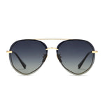 Load image into Gallery viewer, Lenox - Gold Black Grey Gradient Polarized Diff Sunglasses
