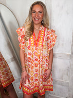 Load image into Gallery viewer, By Chance Pink Printed Mini Dress
