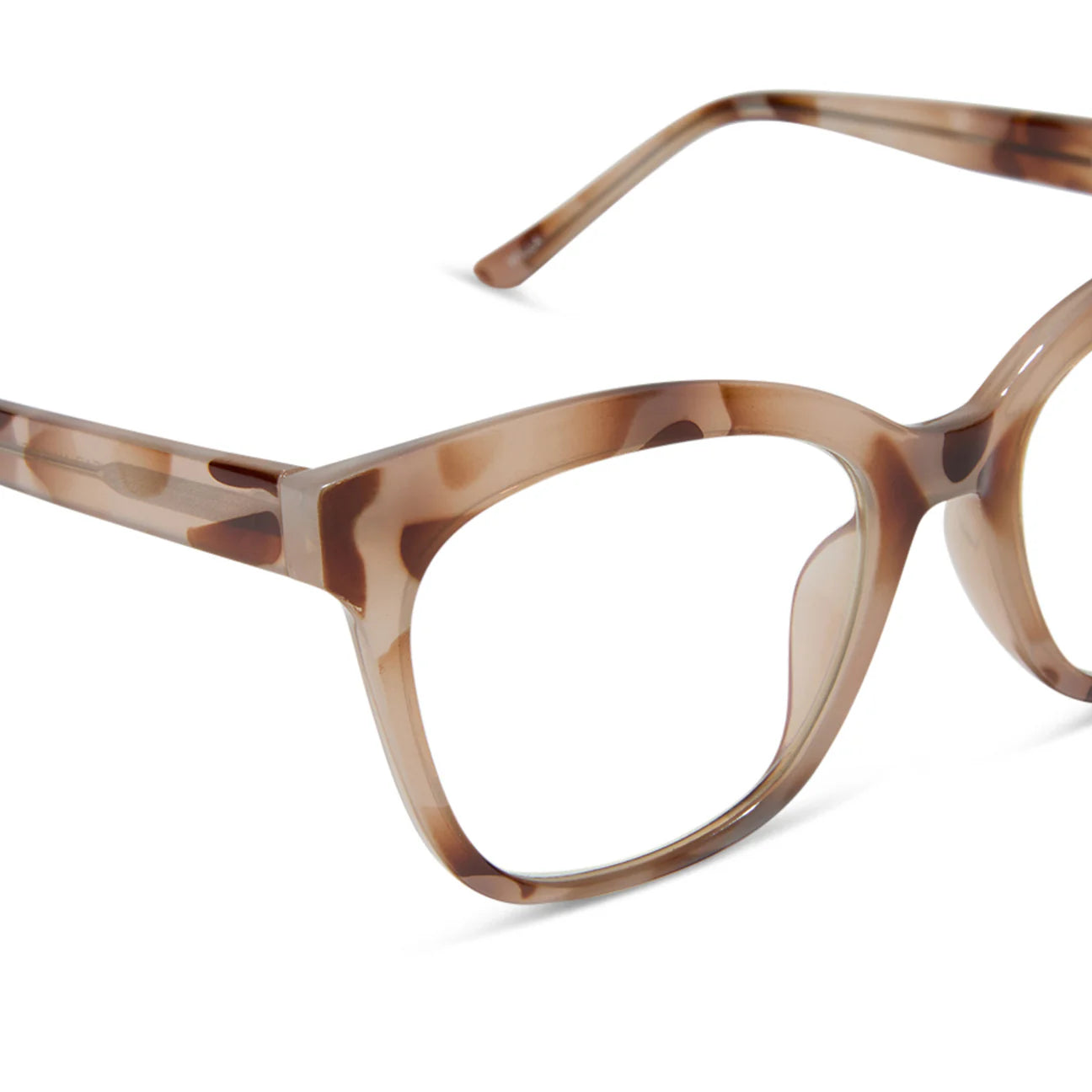 Willa - Cream Tortoise Blue Light Diff Readers + 3.0 Power
