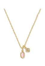 Load image into Gallery viewer, Mini Elisa Dira Lt Pink Opal Gold Pendant Necklace
