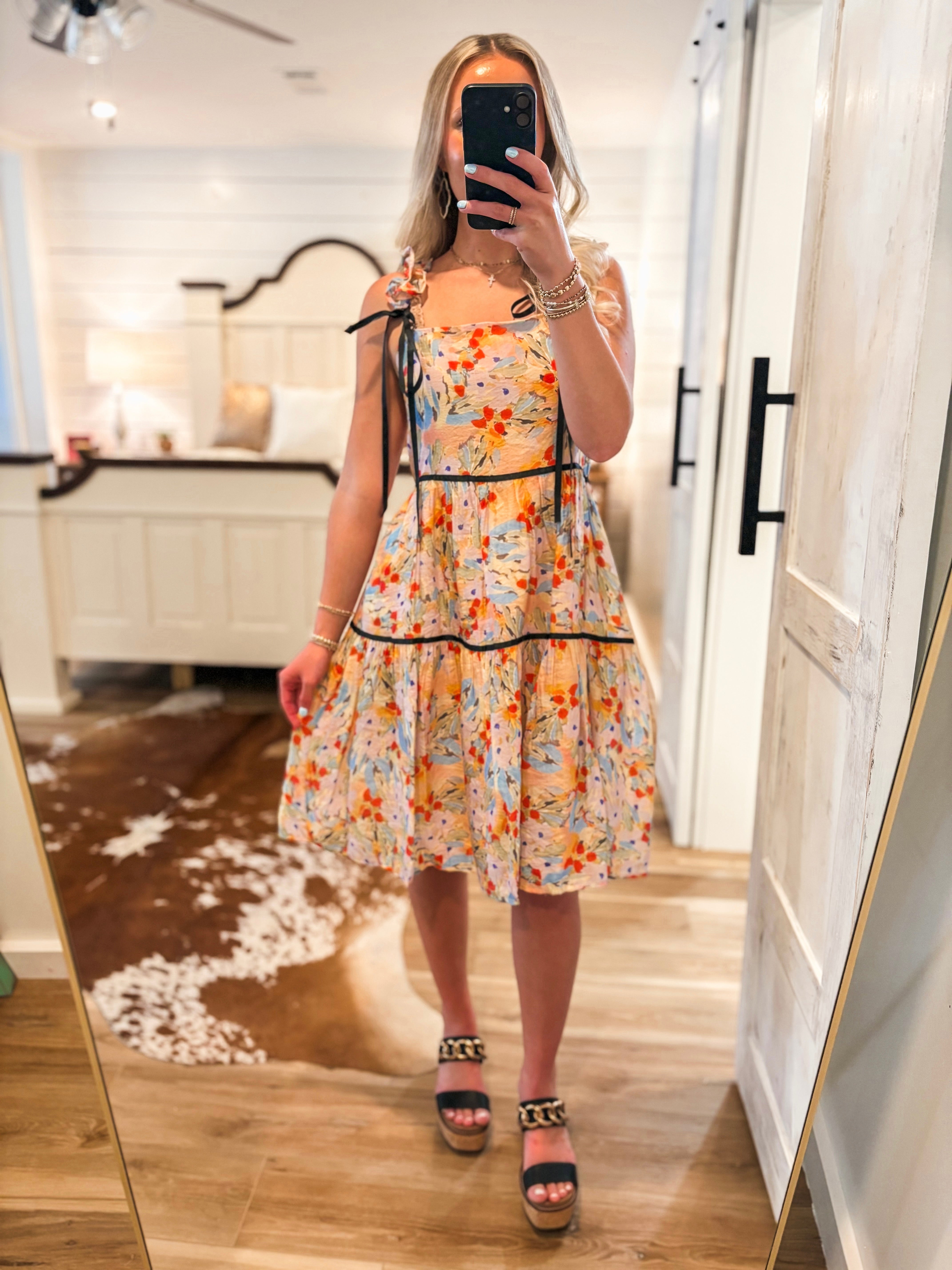 In The Wait Multi Floral Dress