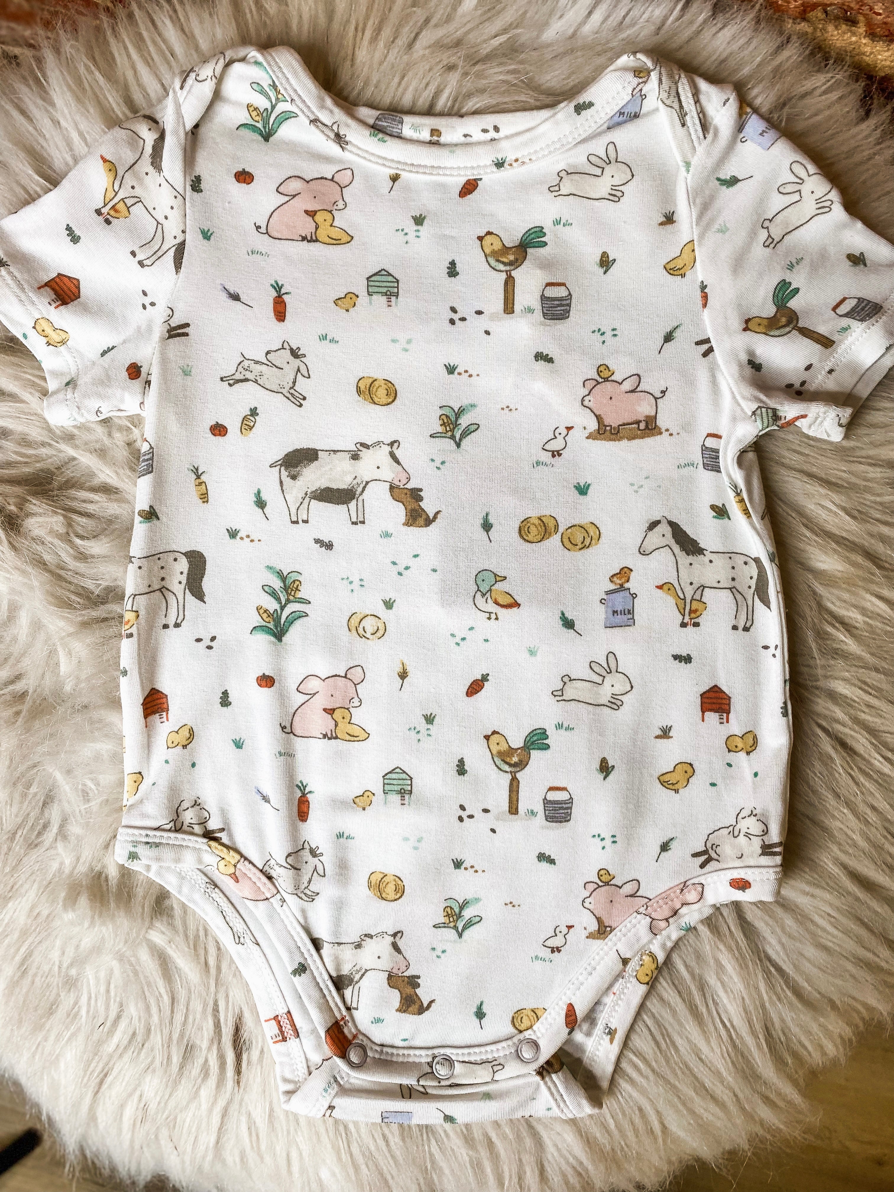 Angel Dear Farm Babies Bodysuit Onesie