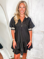 Load image into Gallery viewer, What’s Next Black Contrast Mini Dress
